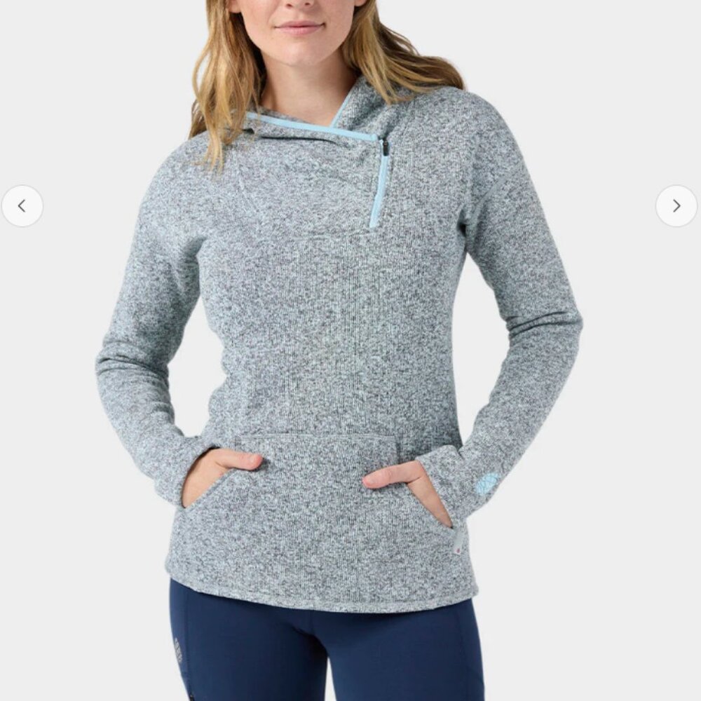 Stio Sweetwater Fleece Hoodie in Windchill Heather Gray Size L